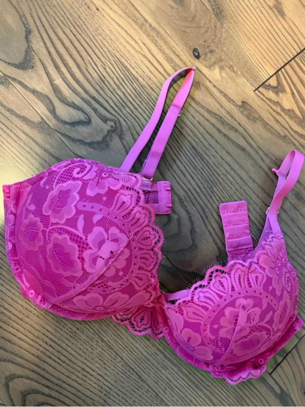 La SENZA Lace Push-Up Bra in Pink - Picture 3 of 5